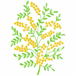 Flowers And Tree Embroidery Design 10